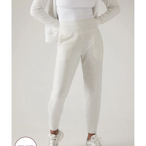 Women's Athleta Coaster Luxe High Rise Jogger M Light Gray